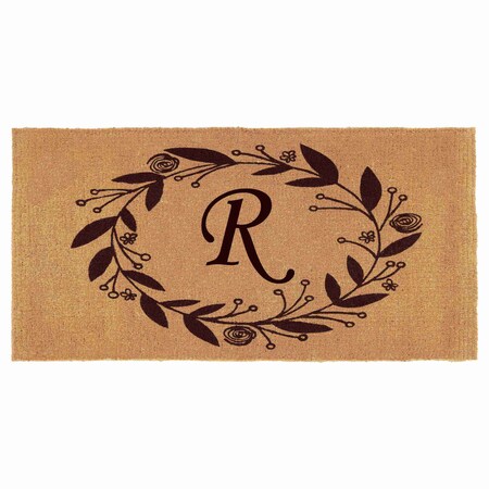 Monogram Door Mat, Coir, Black, Natural, 36 in W x 72 in L